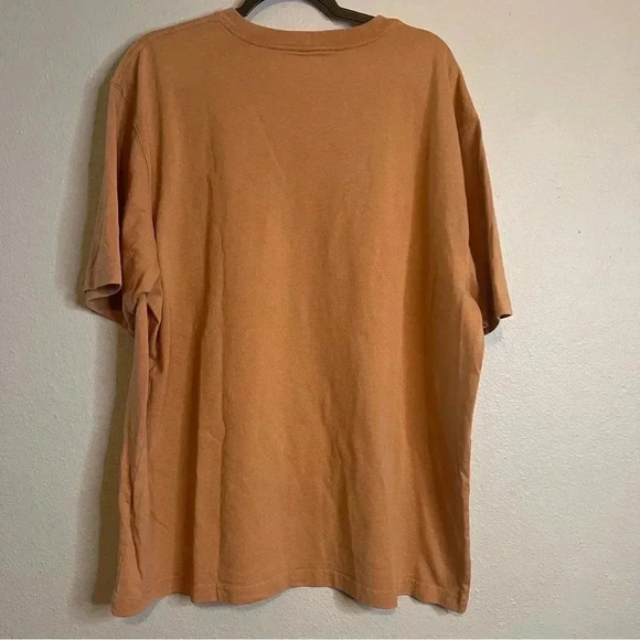 Carhartt Mens Loose Fit T-Shirt Crew Neck Short-Sleeve Pocket Orange Sz XL - Picture 2 of 4
